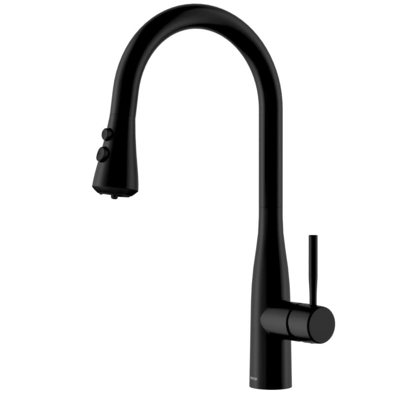 Karran Faraday ADA Single Handle Pull-Down Kitchen Faucet, Matte Black, KKF750MB