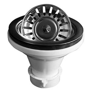 3-1/2 steel strainer basket by Karran L-1
