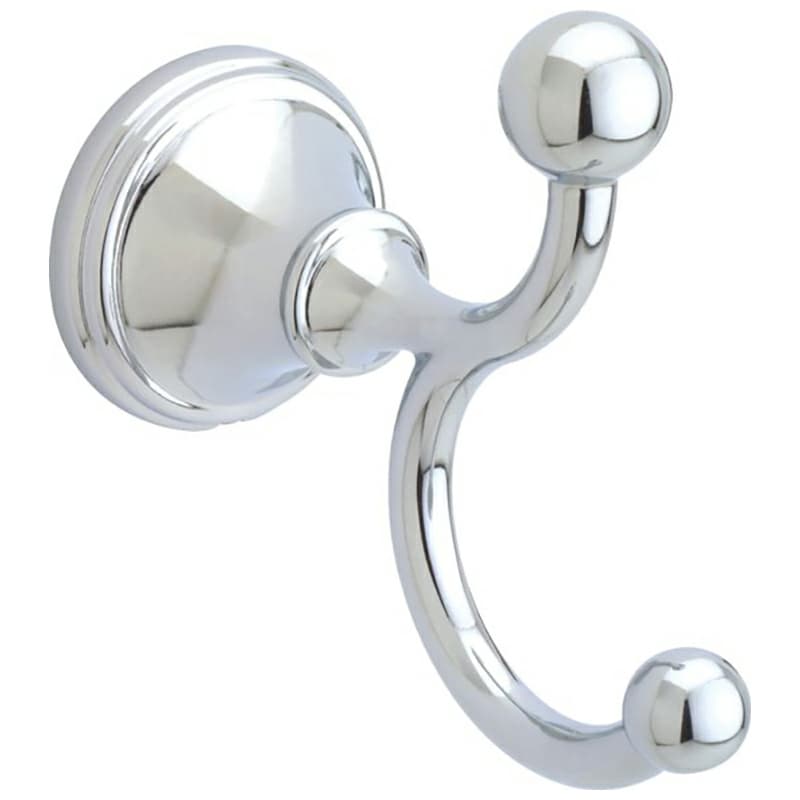 Delta Crestfield Double-Robe Hook, Polished Chrome - 125861
