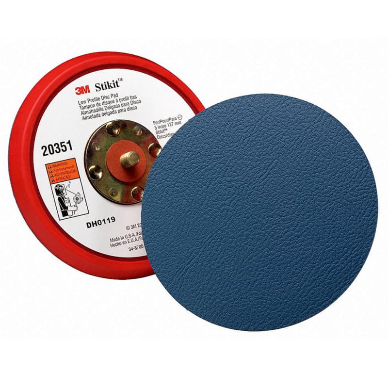 3M Replacement Pad No Hole 5" Round Pad - Non-Vacuum PSA, - 00051141203515