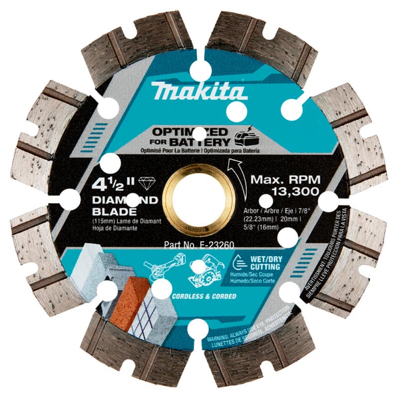 DIAMOND BLD, SEG GP, THIN KERF, 4-1/2IN, Makita MUE-23260