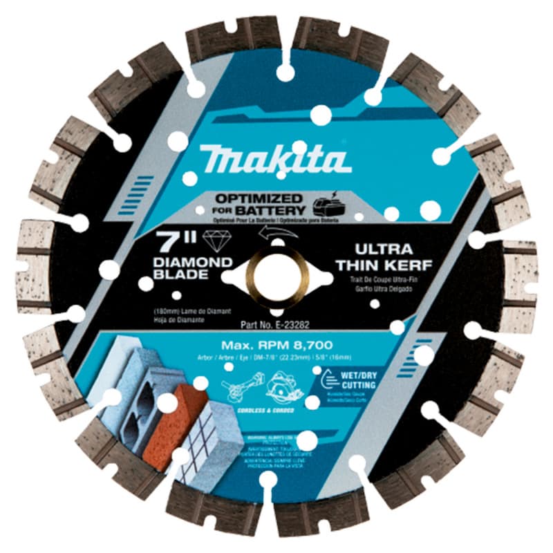 DIAMOND BLD, SEG GP, THIN KERF, 7IN, Makita MUE-23282