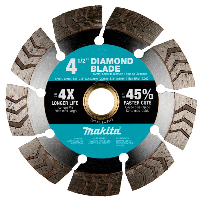 DIAMOND BLD, SEG TURBO, GP, 4-1/2IN, Makita MUE-23313