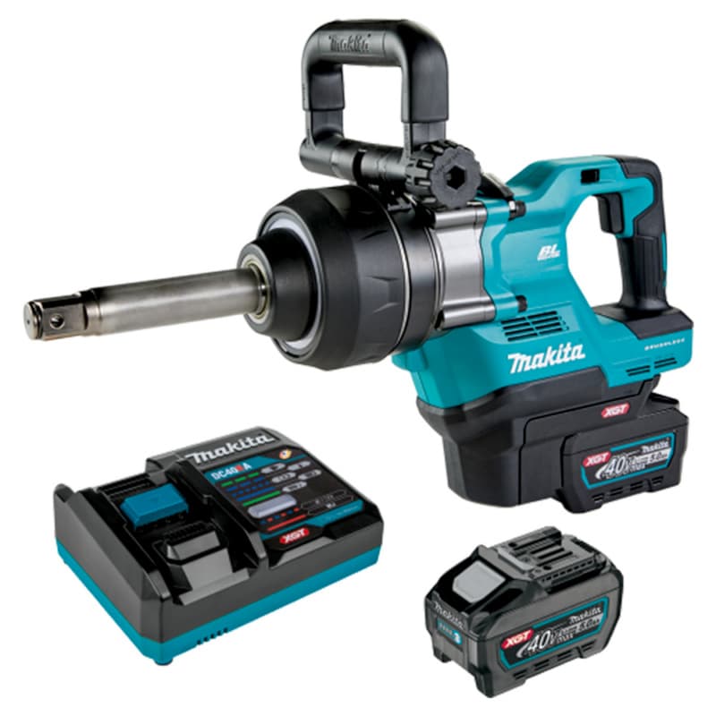 Makita 40V MAX XGT IMP WRENCH 1IN, 4SP, 5.0AH, Makita MUGWT10T