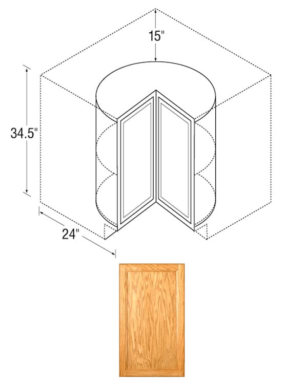 Base Lazy Susan, Chadwood