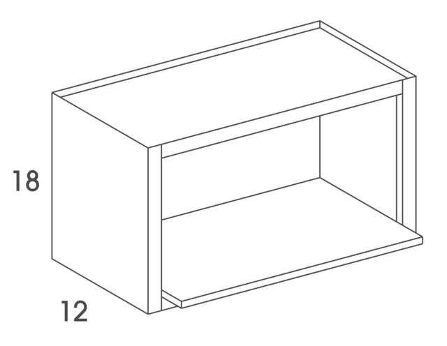 Microwave Wall Cabinet,  White