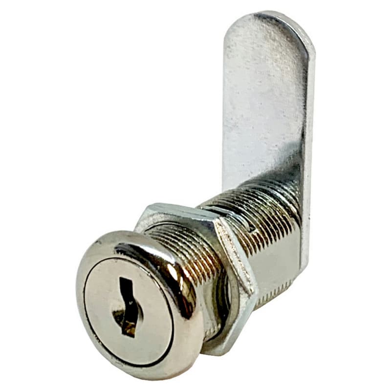 Olympus Disc Tumbler Cam Lock, 2" Cylinder Keyed Different/Master Keyed, Bright Nickel 961-14A-MKKD