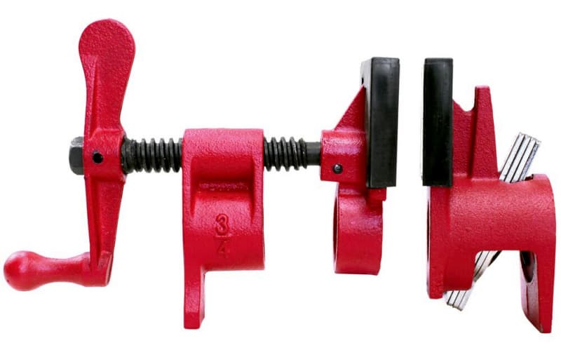 1/2" Diameter Traditional Pipe Clamp, 2-1/8" Throat Depth
