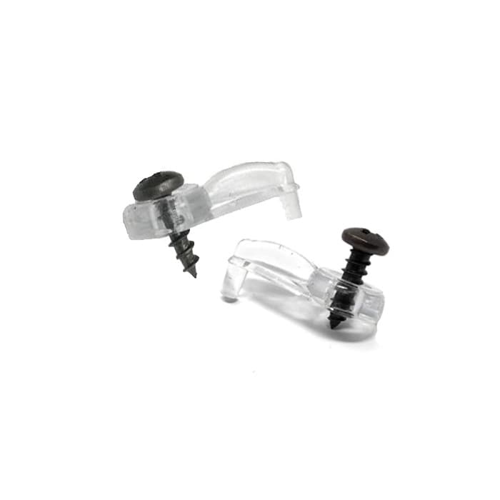 Panel Retaining Clips Glass and Panel 3/16" Inset, Clear - 1000 Each