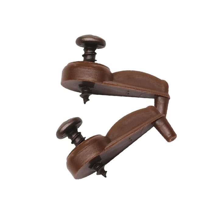 Panel Retaining Clips Glass and Panel 3/16" Inset, Walnut - 1000 Each