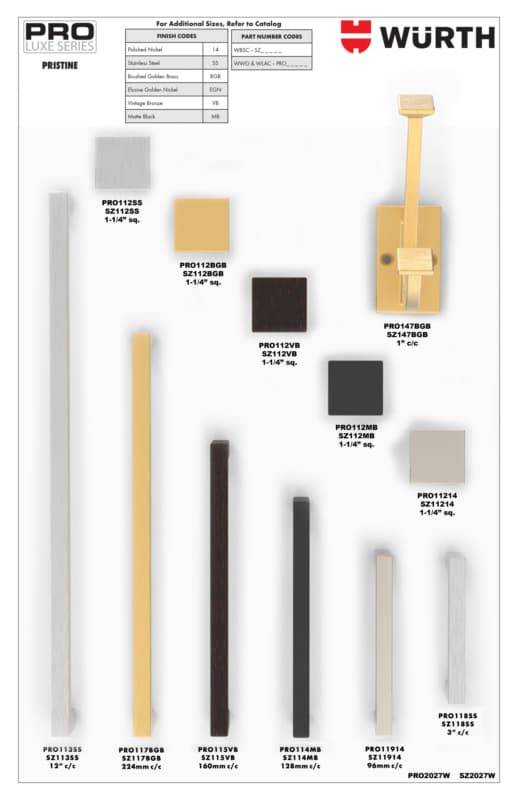 PRO LUXE Pristine Collection, Display Board, SZ2027W