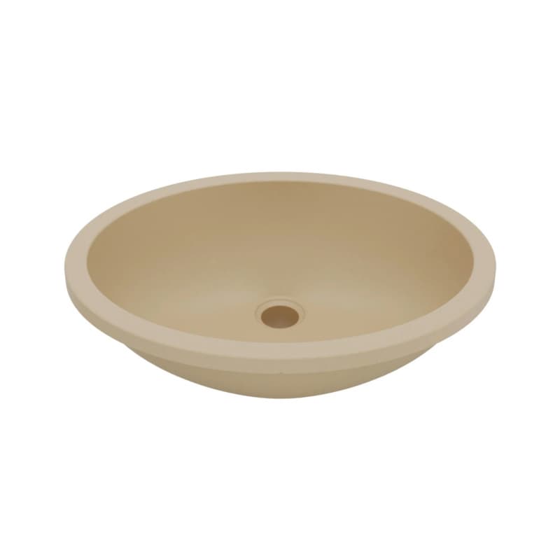 Karran Seamless 19" Single Bowl Quartz Vanity Sink, Undermount, Bisque, Q-306-BS