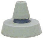 RV4 Rubber Cushion for Glass Shelf Rest, Gray Finish