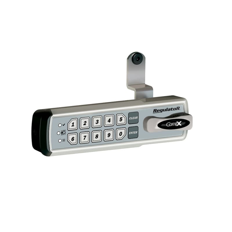 CompX National Electronic Push Button Cabinet Lock,7/8" Maximum Material Thickness with Satin Nickel Finish - REG-M-L-3