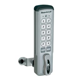 CompX National Electronic Push Button Cabinet Lock, 15/64" Maximum Material Thickness with Vertical Mount, Manual Version - REG-M-V-1