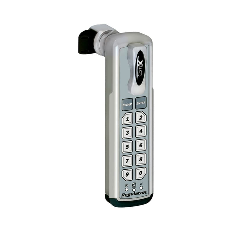 CompX National Electronic Push Button Cabinet Lock, 7/8" Maximum Material Thickness with Self Locking Top Vertical Mount - REG-S-T-3