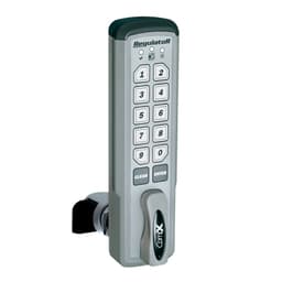 CompX National Electronic Push Button Cabinet Lock, 15/64" Maximum Material Thickness with Vertical Mount, Self Locking - REG-S-V-1