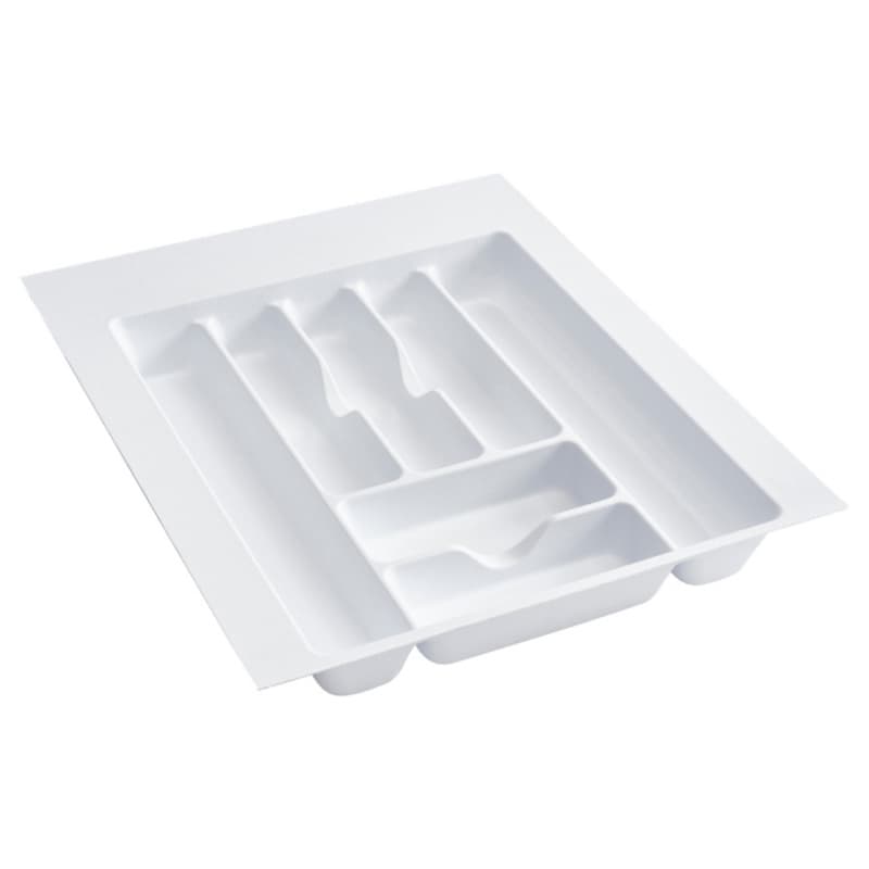 Rev-A-Shelf CT Series 17-1/2"Wx21-1/4"Dx2-3/8"H White Cutlery Tray Insert, -CT-3W-20
