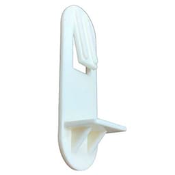 Rev-A-Shelf 5mm Locking Shelf Clip with 5/8" Shelves, White Finish