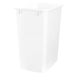 Rev-A-Shelf RV Series 35 quart White Trash Can, 17-7/8"H - RV-35-52