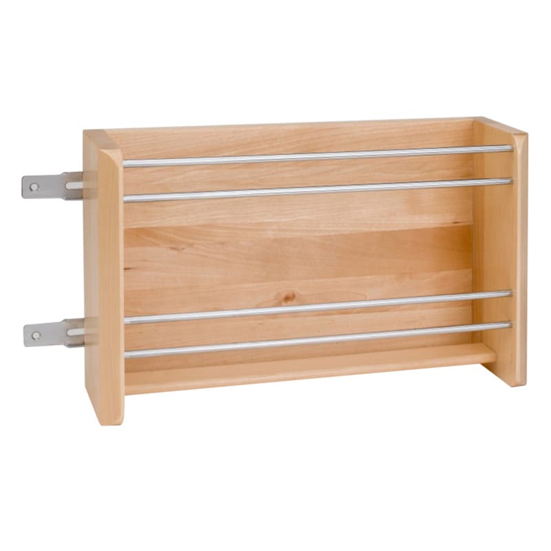 Rev-A-Shelf 4WFR Series Door Mount Foil Racks Natural Maple 13-1/8"Wx8"H, - 4WFR-18-1