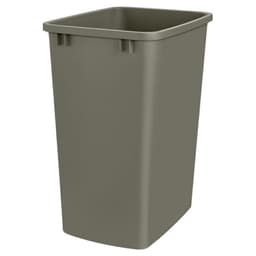 Rev-A-Shelf RV Series 50 quart Champagne Trash Bins Lids, 10-3/4"W x 21-3/4"H x 14-3/4"D - RV-50-12-52