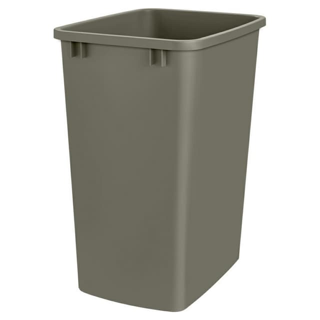 Rev-A-Shelf RV Series 50 quart Champagne Trash Bins Lids, 10-3/4"W x 21-3/4"H x 14-3/4"D - RV-50-12-52