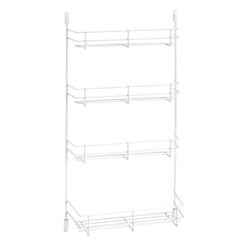 Rev-A-Shelf 565 Series Door Mount Spice Racks White 7-7/8"Wx21-3/8"H, 4 Shelves - 565-8-52