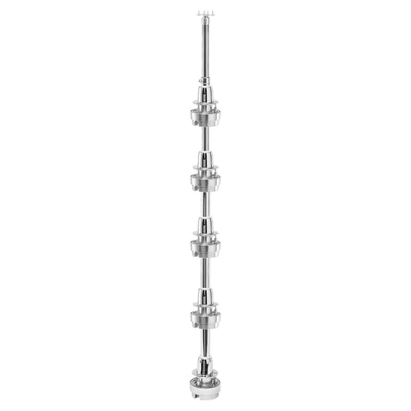 6265 Chrome Telescoping Shaft Hardware Set for Lazy Susans, Rev-A-Shelf, 6265-04-52