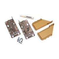 Almond End Cap Set with Hinges (20 Trays Set)