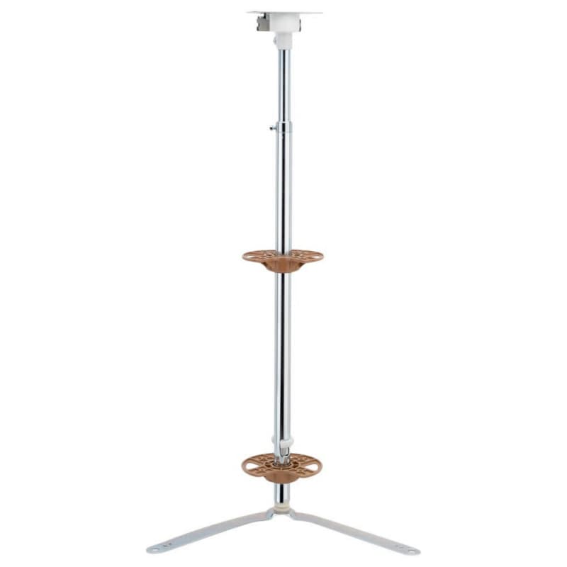 Rev-A-Shelf 6940 Series 24"D x 34"H Chrome Telescoping Shaft, 2 Shelves - 6940-04-28P-52