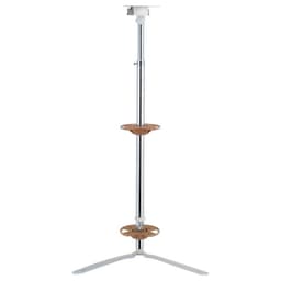 Rev-A-Shelf 6940 Series 24"D x 34"H Chrome Telescoping Shaft, 2 Shelves - 6940-04-28P-52