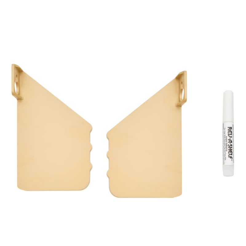 Rev-A-Shelf 6551 Series Almond 2-7/16"L x 2-1/8"D x 3-15/16"H End Cap, - ST-97-15-4