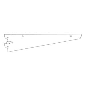 N/D KNIFE EDGE BKT 2 HOOK 32-8 bracket