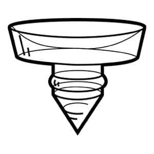 Plastic cushion 4-P store fixture plastic bumper