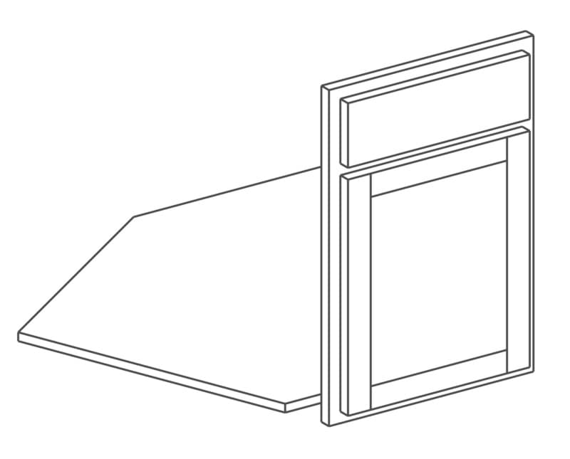 Wolf 36" x 24" x 32-1/2" Corner Sink Base, Waverly Hazelnut, UD, 3949893
