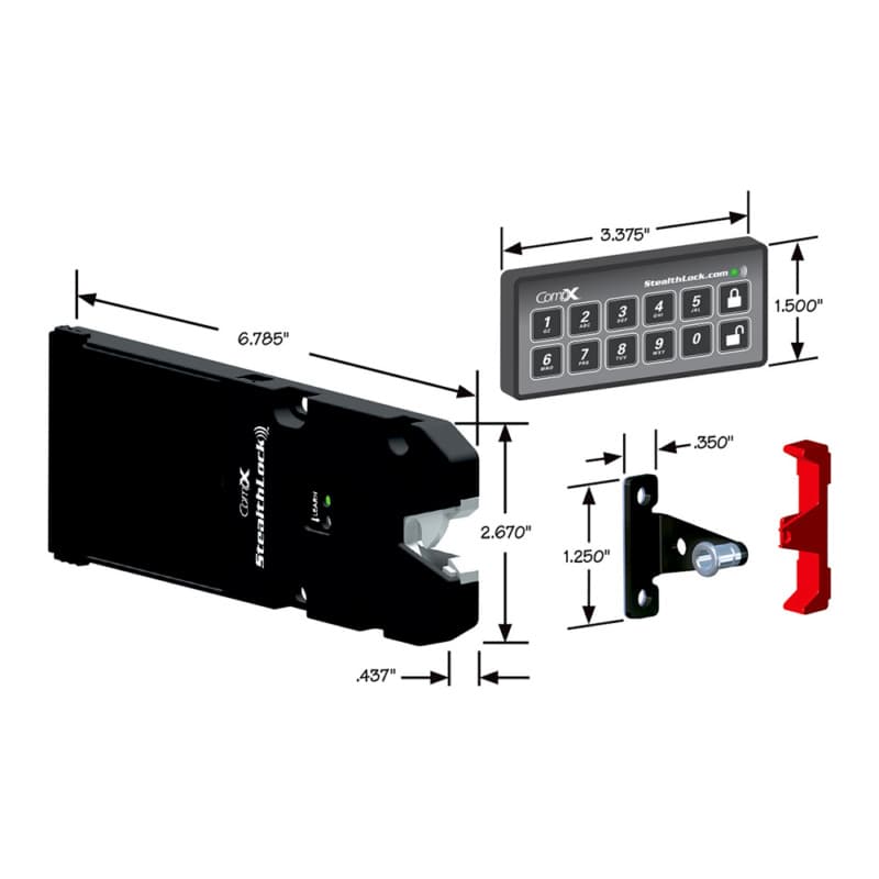 CompX Timberline Lock StealthLock Kit 6-157/200 " Length - SL-100