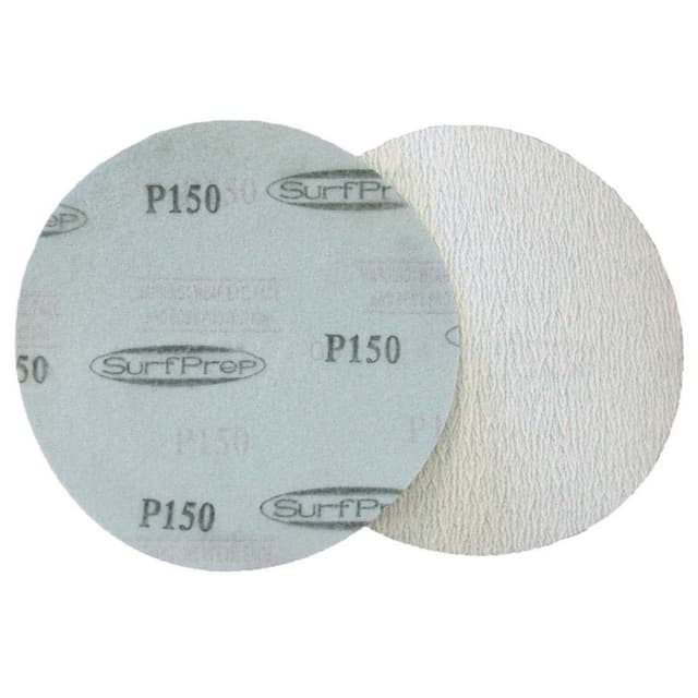 SurfPrep 6" No Hole Hook and Loop Aluminum Oxide Film Sanding Discs