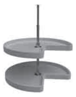 Wolf Cabinets 046 WDC24LS WALL LAZY SUSAN SHELF KIT, 3948936