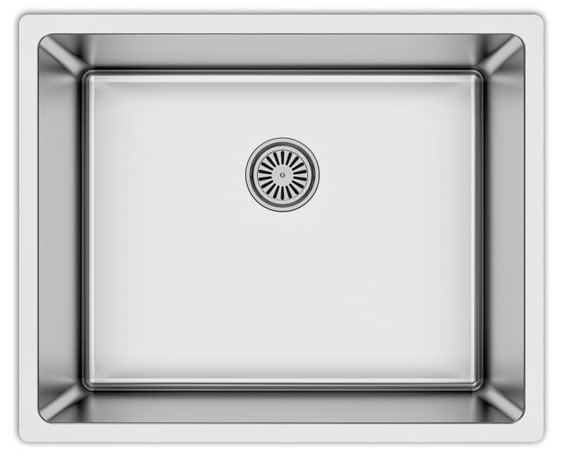 Karran Select 21-1/4" Single Bowl Stainless Steel Kitchen Sink, Undermount, , SU73-N20
