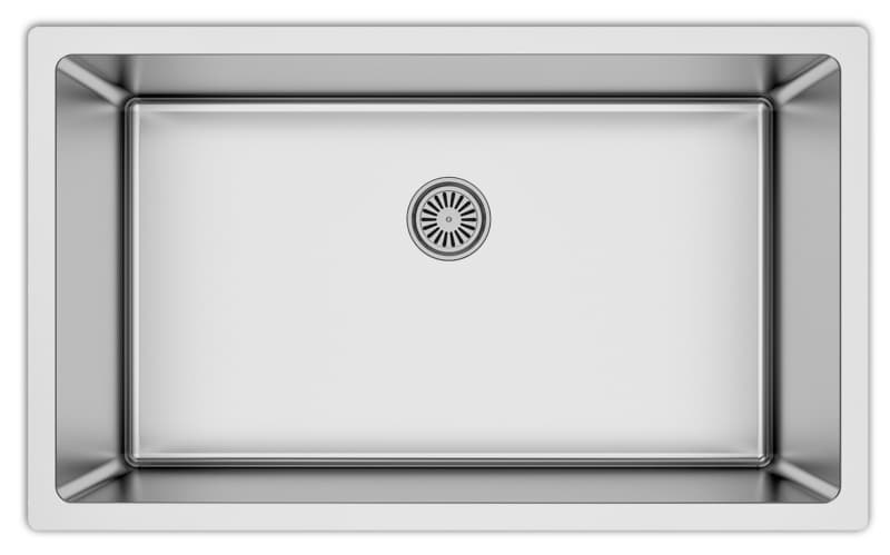 Karran Select 32"W Stainless Steel Undermount Kitchen Sink Single Bowl, 16 Gauge, SU75-N20 - 20/Pallet