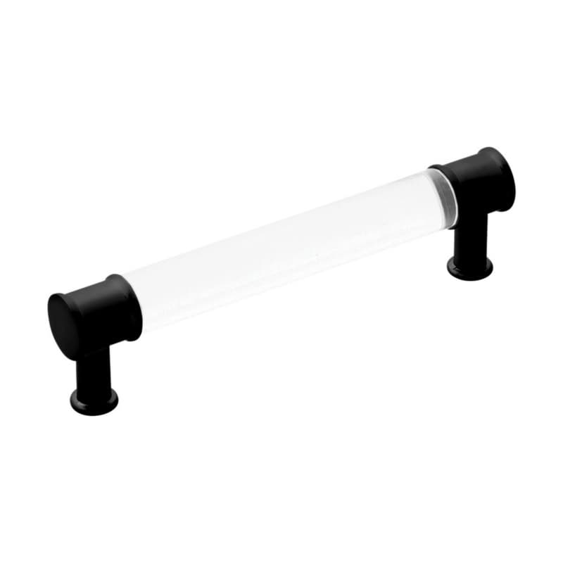 PRO LUXE Lucent 5-1/16" (128 mm) Center to Center Crysacrylic/Matte Black Pull, SZ80CAMB