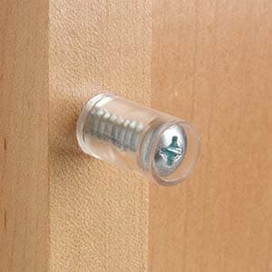 False Front Plastic Dowel, Clear, - T-190