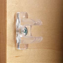 False Front Plastic Clip, Clear, - T-191