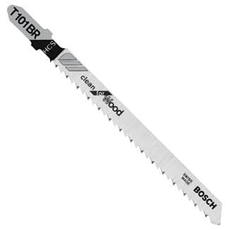 Jigsaw Blades HCS - High Carbon Steel, T-Shank 4"L, 10 TPI, Straight, Fine Cut, Reverse Pitch - 5 Each