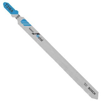 Jigsaw Blades HSS - High Speed Steel, T-Shank 5-1/4"L, 24 TPI, Straight Cut - 100 Each
