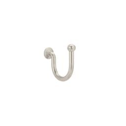 Sugatsune TF Series 13/16"L 6.6 lbs Weight Capacity Stainless Steel Wire Hook, Polished Stainless Steel,- TF-20