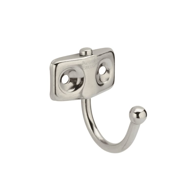 Sugatsune TK 1-3/4"L 17 lbs Weight Capacity Stainless Steel Swing Hook without Friction, Polished Stainless Steel, TK-45