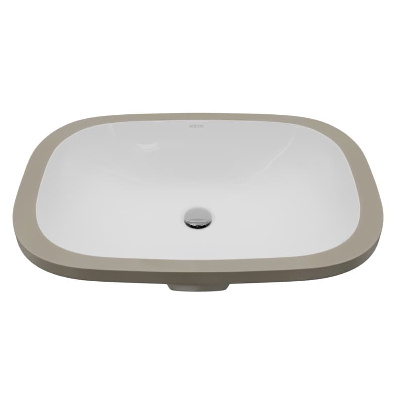 Karran Valera 20-1/4" Single Bowl Vanity Sink, Undermount, White, VC-100-WH