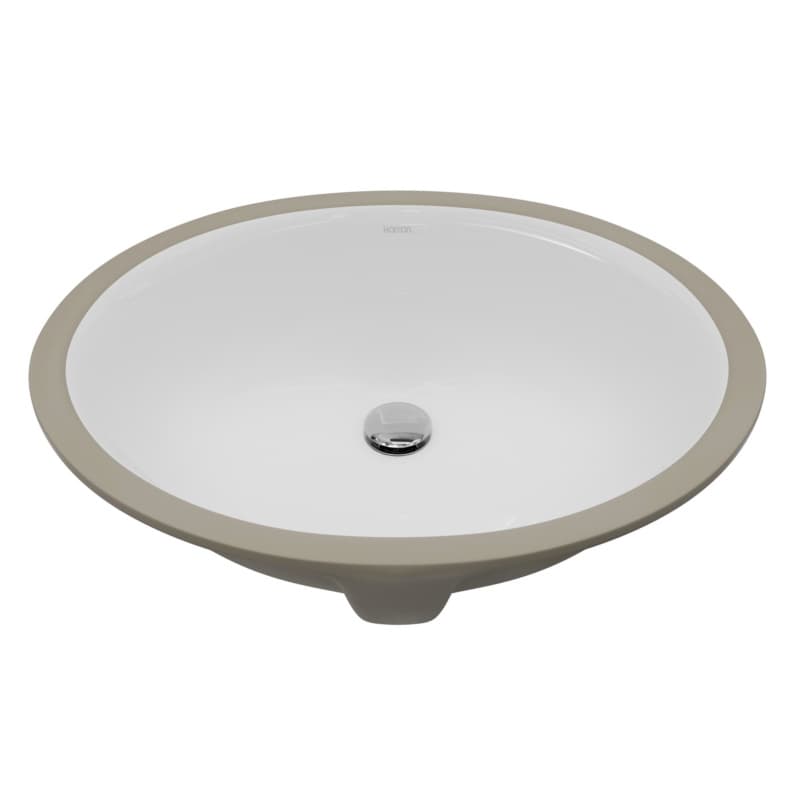 Karran Valera 18-1/8" Single Bowl Vanity Sink, Undermount, White, VC-103-WH